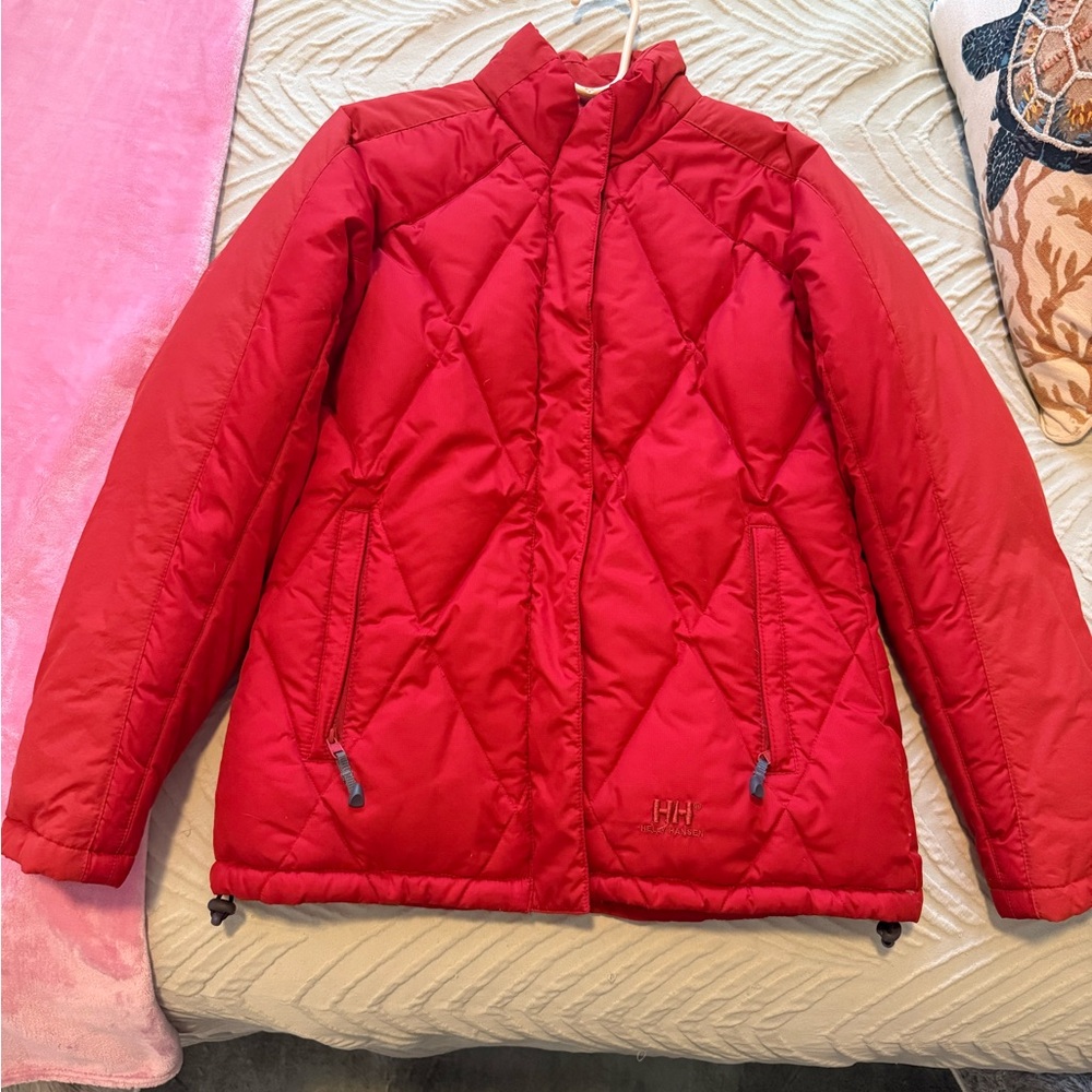 Helly Hansen Red Down Puffer Jacket - image 1